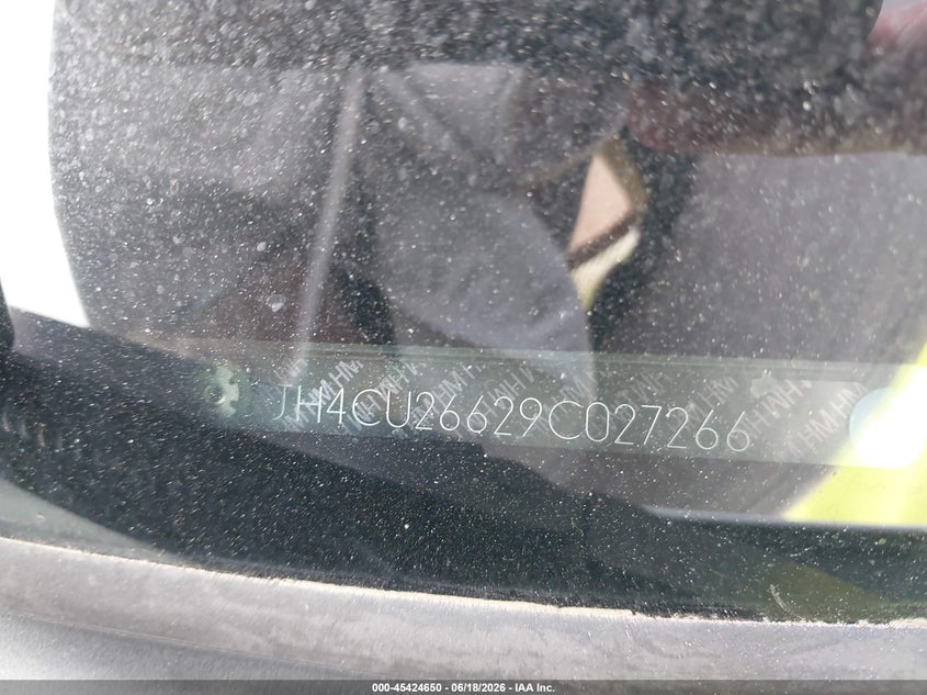 2009 Acura Tsx VIN JH4CU26629C027266 IAAI salvage auction — FRONT END, Salvage (Ohio), sold $250 on 2026-07-09 (photo 9)