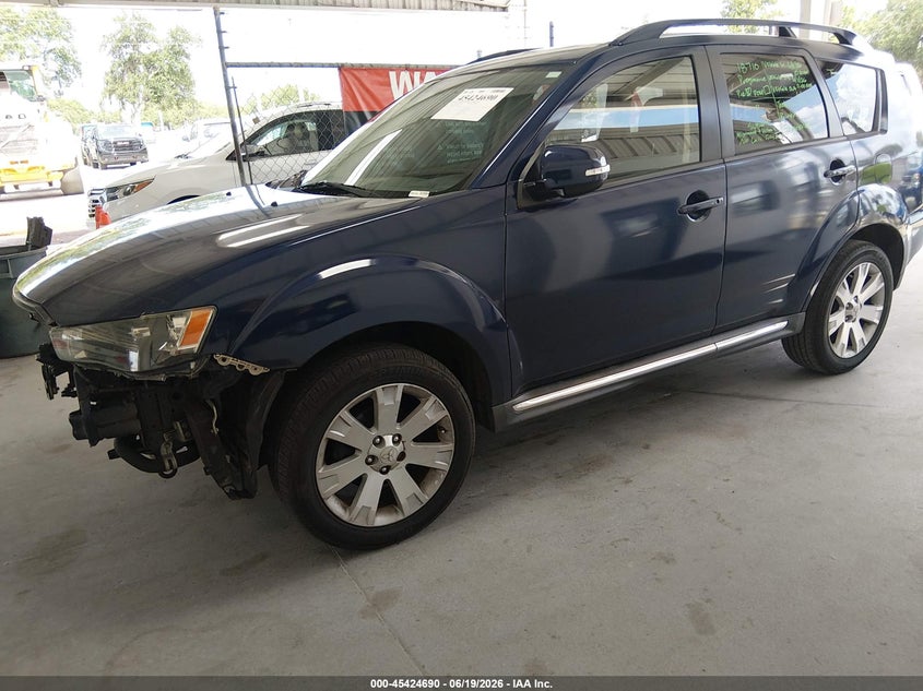 2013 Mitsubishi Outlander VIN JA4AS3AW2DU006510 IAAI salvage auction — FRONT END, Rebuildable (Florida), sold $400 on 2026-07-22 (photo 2)