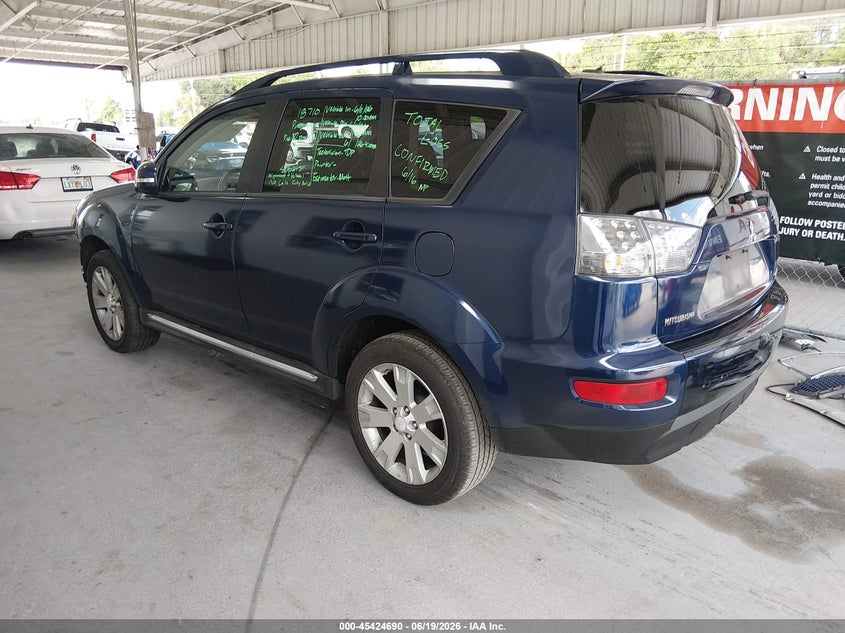 2013 Mitsubishi Outlander VIN JA4AS3AW2DU006510 IAAI salvage auction — FRONT END, Rebuildable (Florida), sold $400 on 2026-07-22 (photo 3)