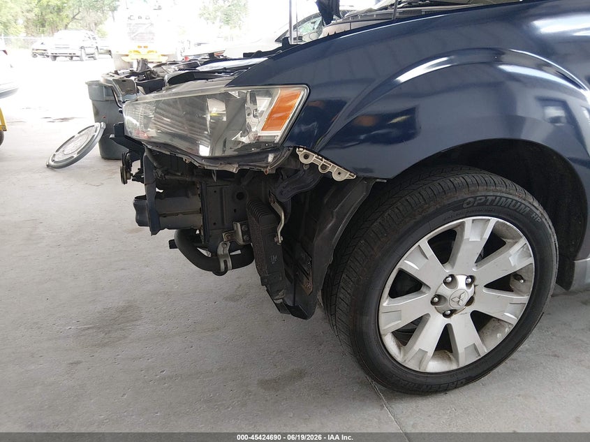 2013 Mitsubishi Outlander VIN JA4AS3AW2DU006510 IAAI salvage auction — FRONT END, Rebuildable (Florida), sold $400 on 2026-07-22 (photo 6)