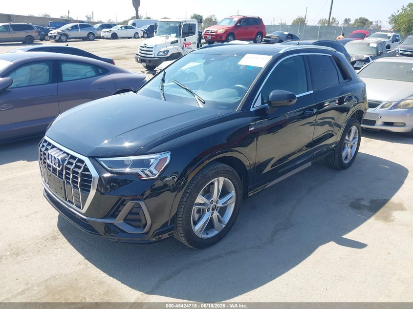 2024 Audi Q3 VIN WA1EECF3XR1203182 IAAI salvage auction — REAR END, Wait Title, sold $12,500 on 2026-08-21 (photo 2)