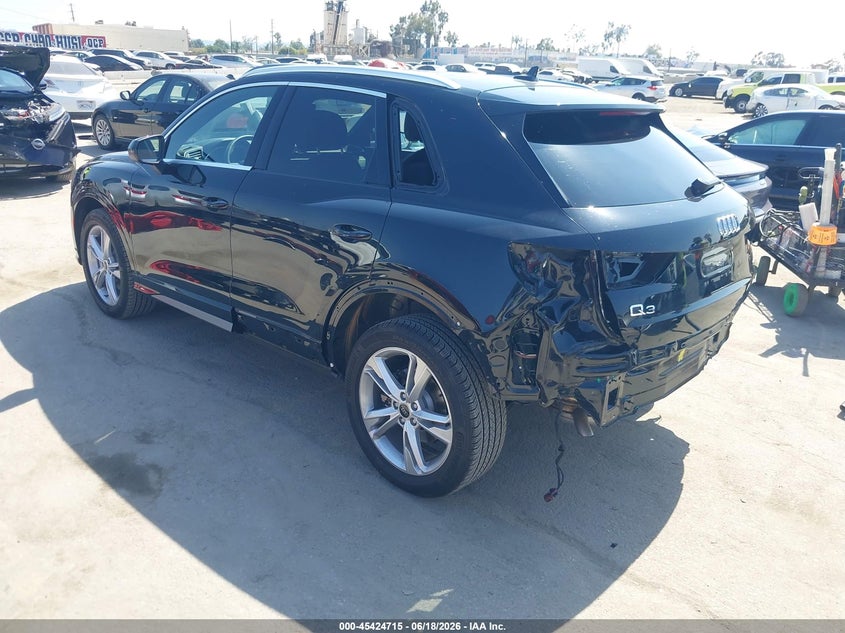 2024 Audi Q3 VIN WA1EECF3XR1203182 IAAI salvage auction — REAR END, Wait Title, sold $12,500 on 2026-08-21 (photo 3)