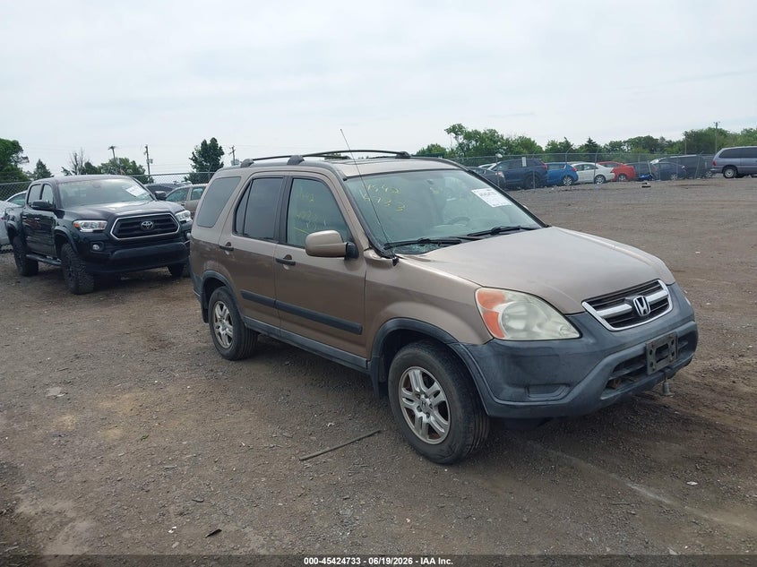 2002 Honda Cr-v VIN SHSRD78852U002046 IAAI salvage auction — RIGHT FRONT, Clear (Virginia), sold $450 on 2026-07-08 (photo 1)