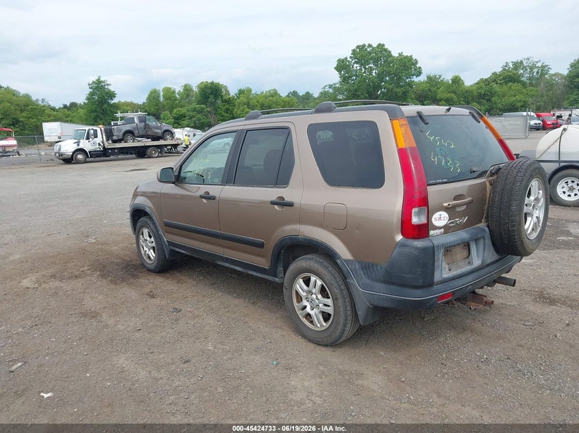 2002 Honda Cr-v VIN SHSRD78852U002046 IAAI salvage auction — RIGHT FRONT, Clear (Virginia), sold $450 on 2026-07-08 (photo 3)