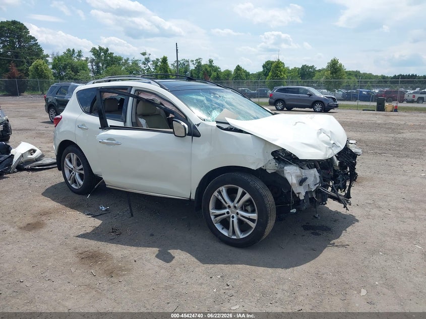 2011 Nissan Murano VIN JN8AZ1MU5BW052743 IAAI salvage auction — FRONT END, Clear (Virginia), sold $300 on 2026-07-14 (photo 1)