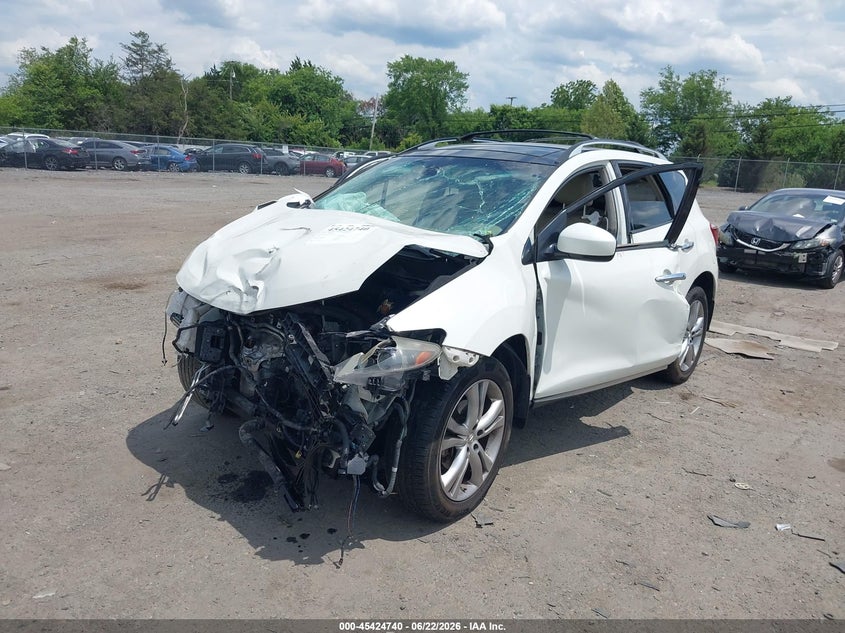 2011 Nissan Murano VIN JN8AZ1MU5BW052743 IAAI salvage auction — FRONT END, Clear (Virginia), sold $300 on 2026-07-14 (photo 2)
