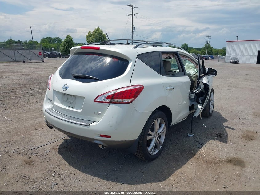 2011 Nissan Murano VIN JN8AZ1MU5BW052743 IAAI salvage auction — FRONT END, Clear (Virginia), sold $300 on 2026-07-14 (photo 4)