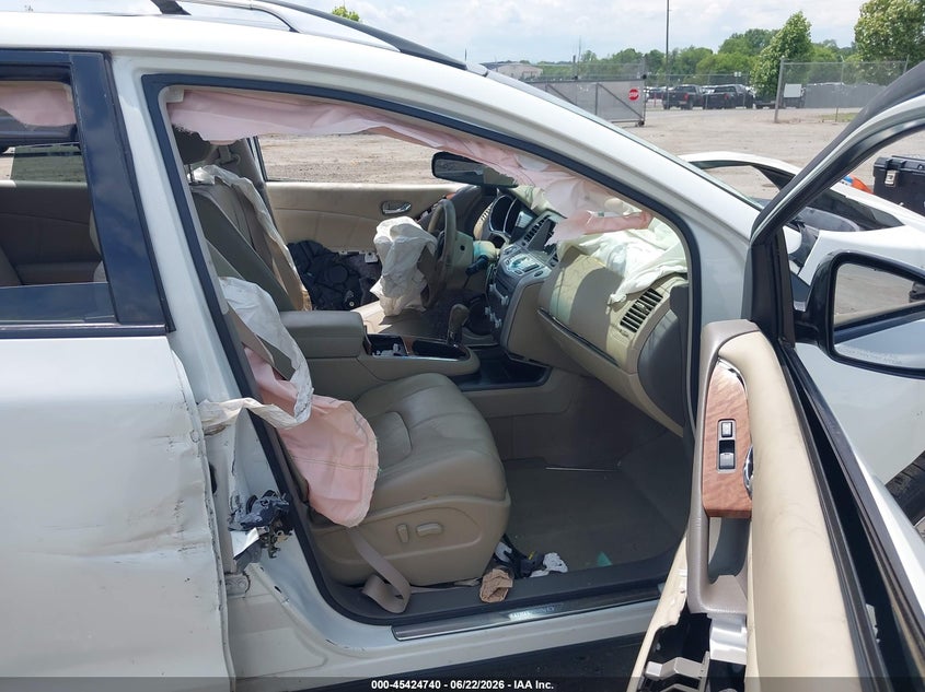 2011 Nissan Murano VIN JN8AZ1MU5BW052743 IAAI salvage auction — FRONT END, Clear (Virginia), sold $300 on 2026-07-14 (photo 5)