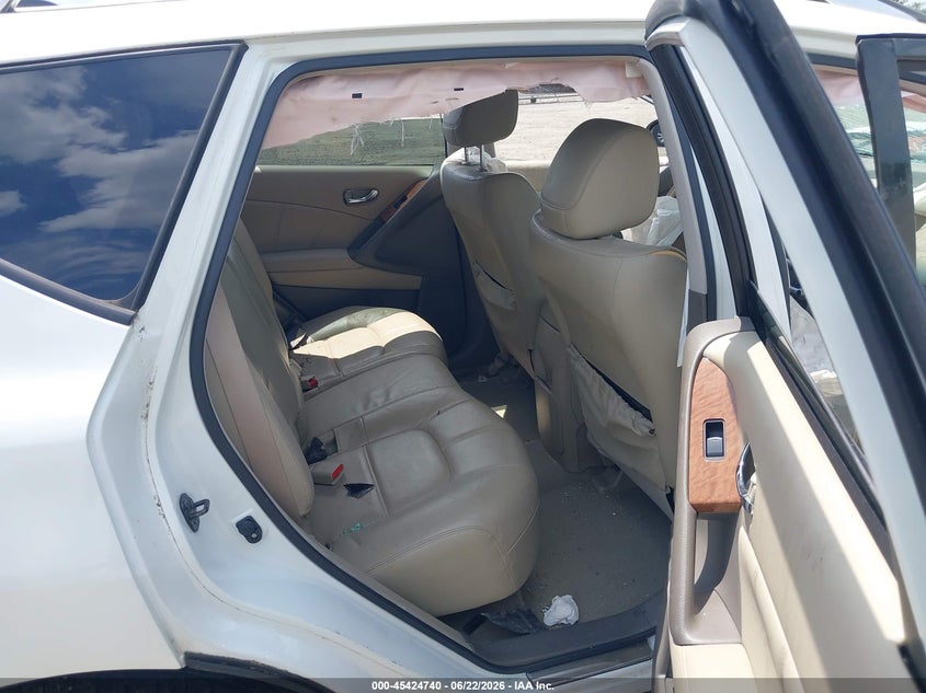 2011 Nissan Murano VIN JN8AZ1MU5BW052743 IAAI salvage auction — FRONT END, Clear (Virginia), sold $300 on 2026-07-14 (photo 8)