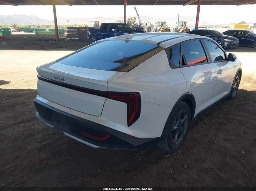 2025 Kia K4 VIN 3KPFT4DE8SE125448 IAAI salvage auction — REAR END, Salvage (Arizona), sold $7,250 on 2026-07-28 (photo 4)