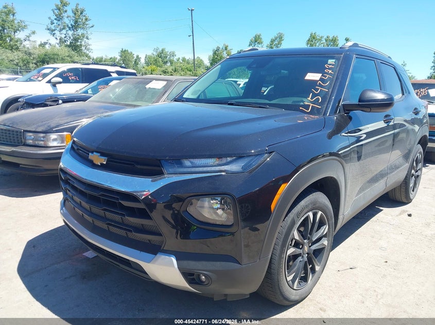 2022 Chevrolet Trailblazer VIN KL79MPSL0NB089640 IAAI salvage auction — HAIL, Salvage Title, sold $6,100 on 2026-07-17 (photo 2)