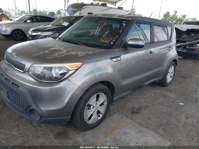 2016 Kia Soul VIN KNDJN2A21G7323606 IAAI salvage auction — REAR END, Salvage (California), sold $775 on 2026-07-09 (photo 2)