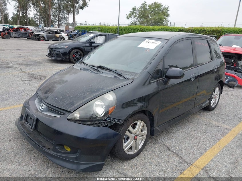 2008 Honda Fit VIN JHMGD38668S025397 IAAI salvage auction — RIGHT SIDE, Salvage (California), sold $650 on 2026-07-07 (photo 2)