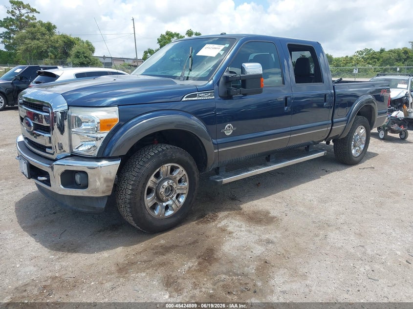2016 Ford F250 VIN 1FT7W2BT2GEA48032 IAAI salvage auction — WATER/FLOOD, Salvage Title, sold $7,300 on 2026-07-30 (photo 2)