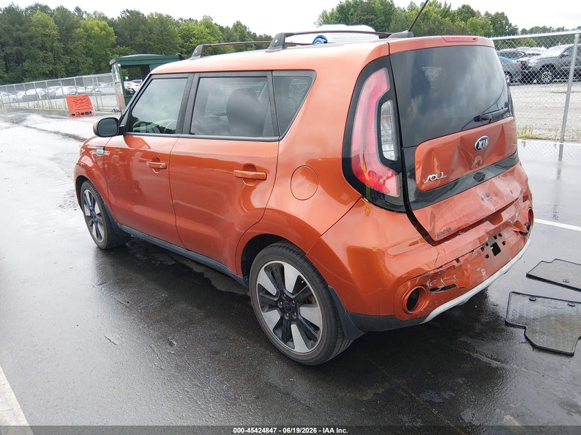 2019 Kia Soul VIN KNDJP3A50K7629893 IAAI salvage auction — REAR END, Salvage Title, sold $550 on 2026-07-29 (photo 3)