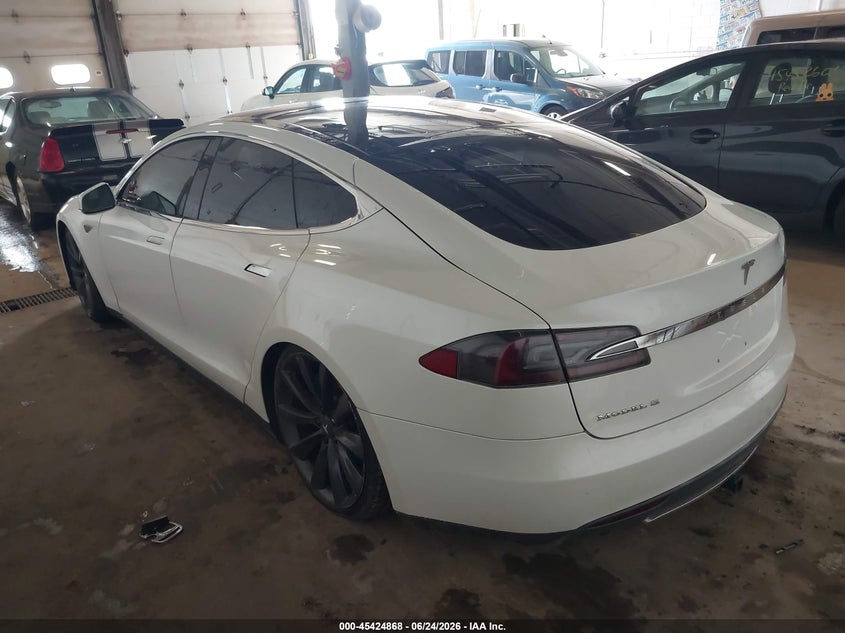 2012 Tesla Model s VIN 5YJSA1CPXCFP01820 IAAI salvage auction — FRONT END, Clear (Montana), sold $25 on 2026-07-29 (photo 3)