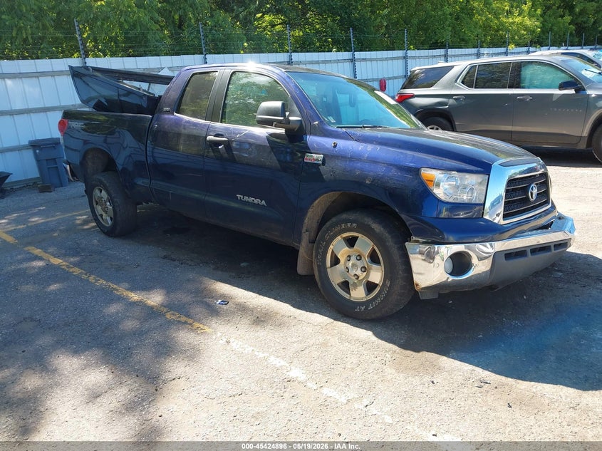 2007 Toyota Tundra VIN 5TBBV54167S464694 IAAI salvage auction — LEFT FRONT, Clear (Michigan), sold $2,975 on 2026-07-20 (photo 1)