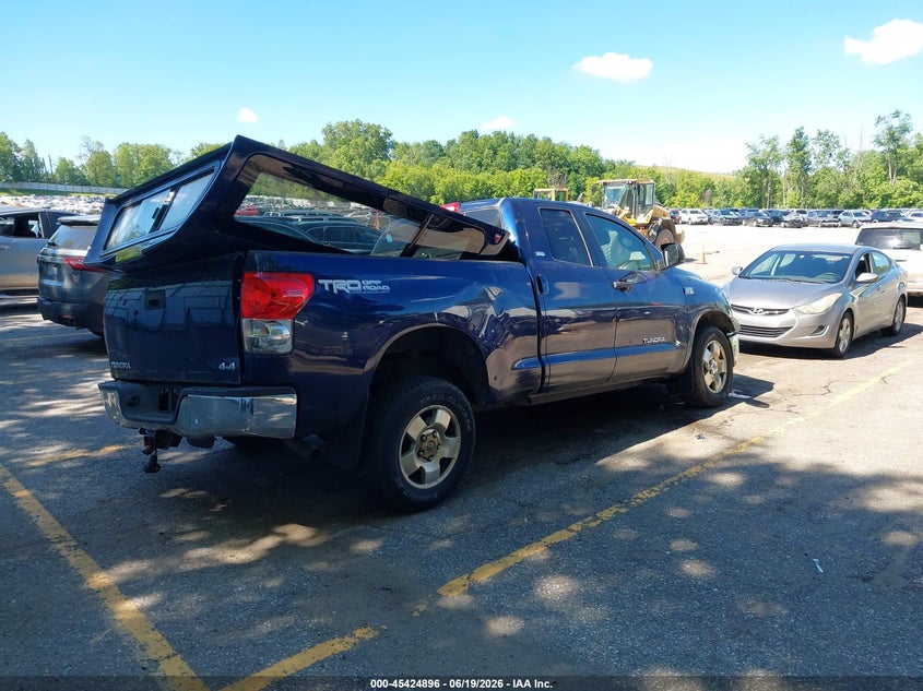 2007 Toyota Tundra VIN 5TBBV54167S464694 IAAI salvage auction — LEFT FRONT, Clear (Michigan), sold $2,975 on 2026-07-20 (photo 4)