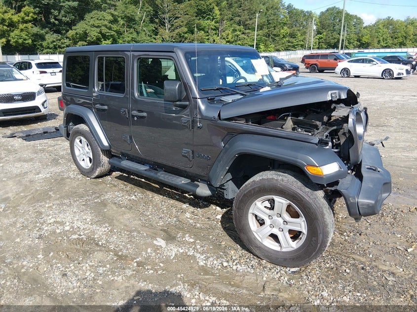 2023 Jeep Wrangler / VIN 1C4HJXDG2PW593125 IAAI salvage auction — FRONT END, Salvage Title, sold $3,900 on 2026-07-25 (photo 1)