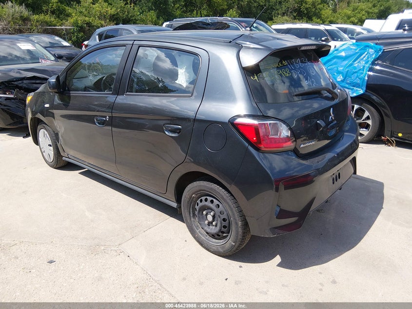 2024 Mitsubishi Mirage VIN ML32AUHJ3RH033053 IAAI salvage auction — LEFT SIDE, Salvage Title, sold $2,150 on 2026-07-20 (photo 3)