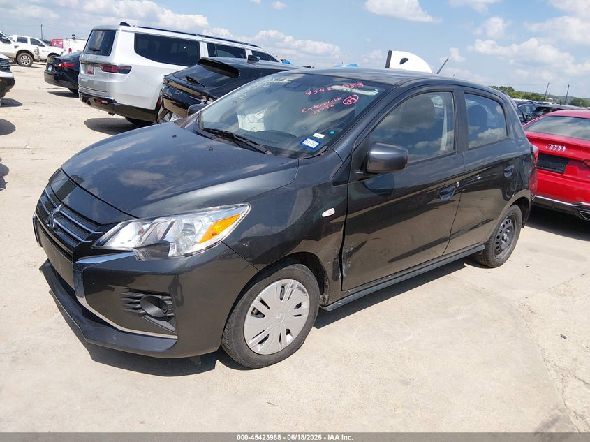 2024 Mitsubishi Mirage VIN ML32AUHJ3RH033053 IAAI salvage auction — LEFT SIDE, Salvage Title, sold $2,150 on 2026-07-20 (photo 2)