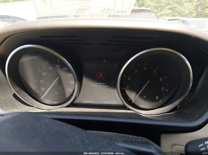 2016 Land rover Range rover sport VIN SALWR2EF1GA562799 IAAI salvage auction — NORMAL WEAR, Clear (Massachusetts), sold $2,600 on 2026-07-28 (photo 7)
