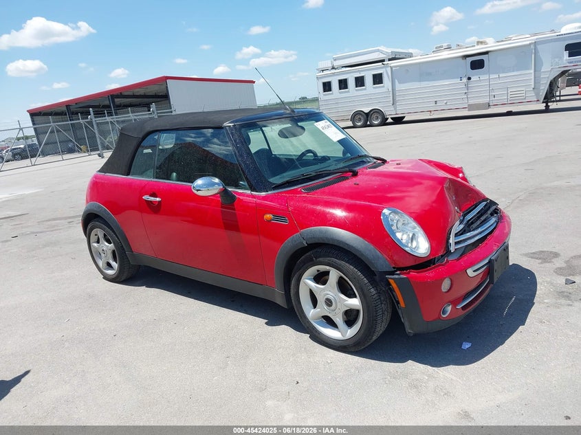 2005 Mini Cooper VIN WMWRF33405TG10119 IAAI salvage auction — FRONT END, Certificate Of Title (Nebraska), sold $800 on 2026-08-06 (photo 1)