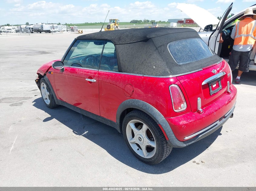 2005 Mini Cooper VIN WMWRF33405TG10119 IAAI salvage auction — FRONT END, Certificate Of Title (Nebraska), sold $800 on 2026-08-06 (photo 3)