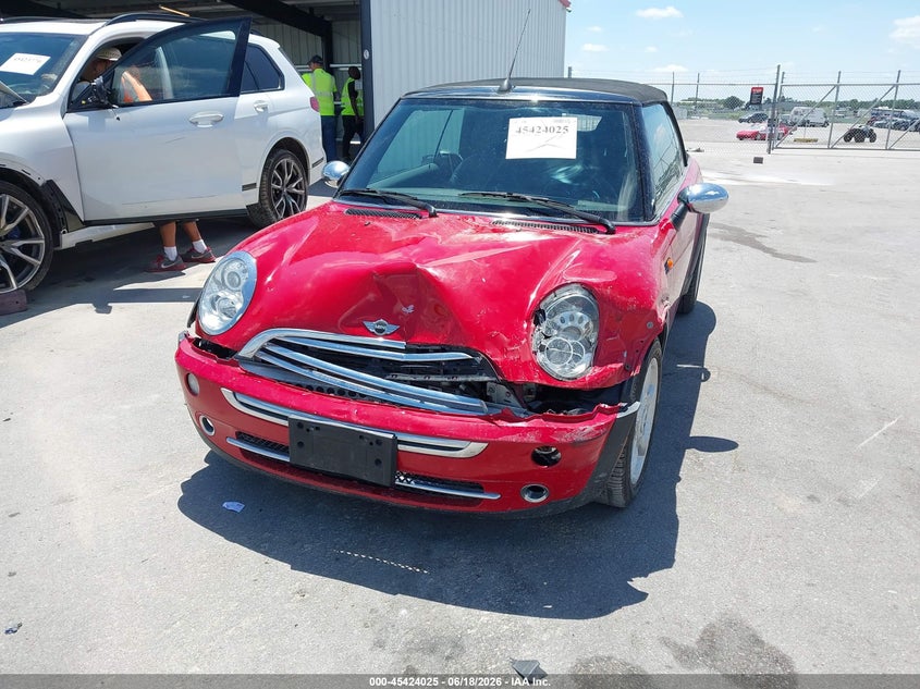 2005 Mini Cooper VIN WMWRF33405TG10119 IAAI salvage auction — FRONT END, Certificate Of Title (Nebraska), sold $800 on 2026-08-06 (photo 6)