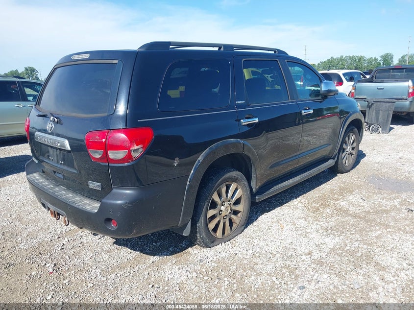 2008 Toyota Sequoia VIN 5TDZY68A28S006312 IAAI salvage auction — NORMAL WEAR, Original (Ohio), sold $1,700 on 2026-07-18 (photo 4)