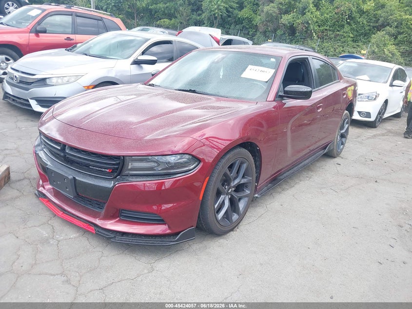 2019 Dodge Charger VIN 2C3CDXBG6KH637692 IAAI salvage auction — REAR END, Salvage Title, sold $3,700 on 2026-08-01 (photo 2)
