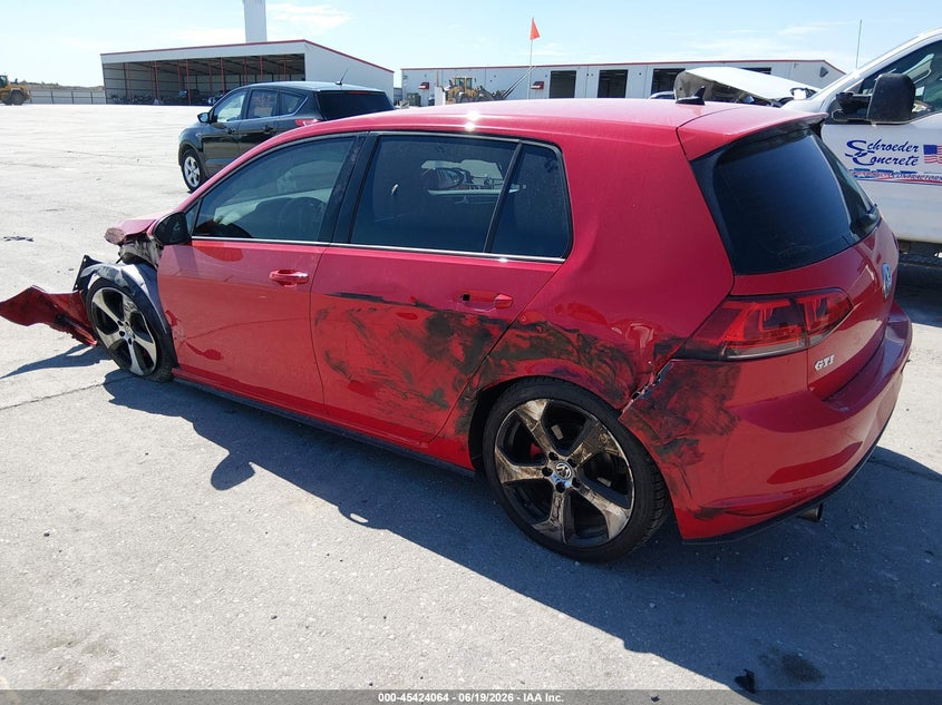 2016 Volkswagen Golf gti VIN 3VW4T7AU2GM012108 IAAI salvage auction — FRONT END, Salvage Title, sold $25 on 2026-07-28 (photo 3)