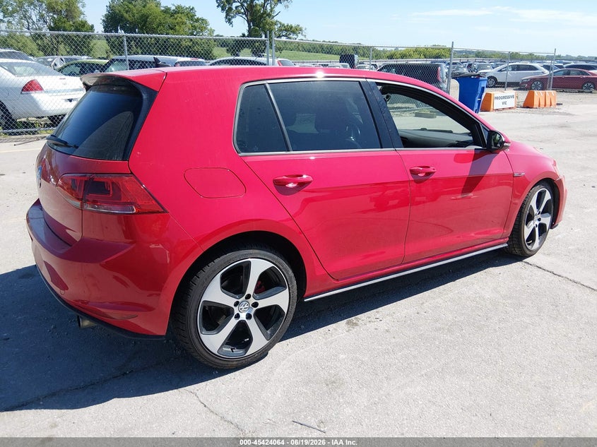 2016 Volkswagen Golf gti VIN 3VW4T7AU2GM012108 IAAI salvage auction — FRONT END, Salvage Title, sold $500 on 2026-07-28 (photo 4)