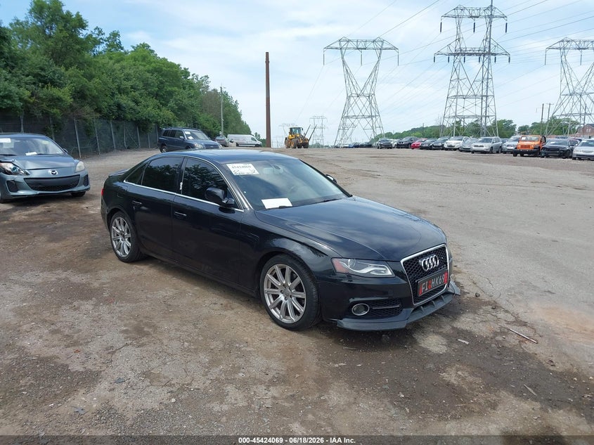 2011 Audi A4 VIN WAUFFAFL1BN032247 IAAI salvage auction — LEFT REAR, Salvage (Pennsylvania), sold $500 on 2026-07-10 (photo 1)
