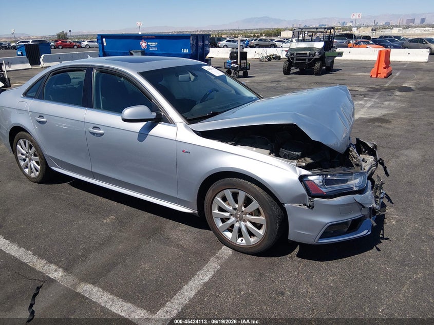 2015 Audi A4 VIN WAUAFAFL4FN005060 IAAI salvage auction — NORMAL WEAR, Clear (Nevada), sold $150 on 2026-07-17 (photo 1)