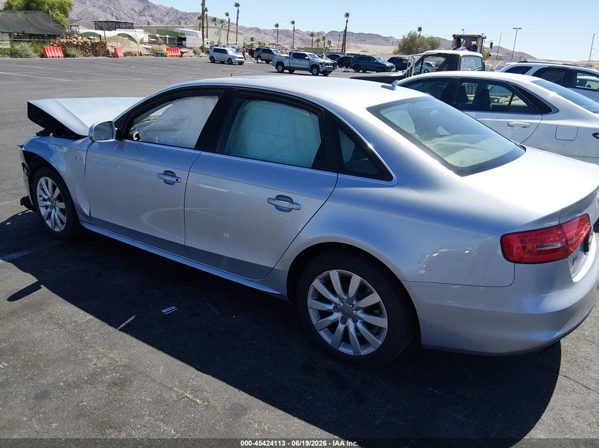 2015 Audi A4 VIN WAUAFAFL4FN005060 IAAI salvage auction — NORMAL WEAR, Clear (Nevada), sold $150 on 2026-07-17 (photo 3)