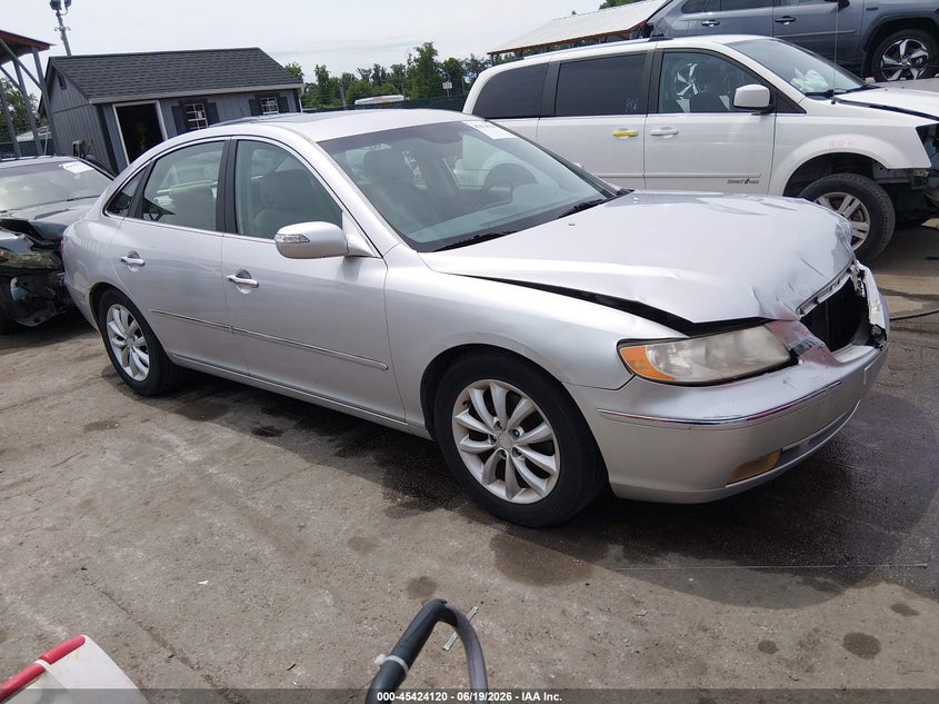 2008 Hyundai Azera VIN KMHFC46F48A289468 IAAI salvage auction — FRONT END, Salvage - Greater Than 75% (Maryland), sold $350 on 2026-07-09 (photo 1)