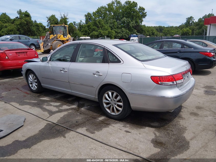 2008 Hyundai Azera VIN KMHFC46F48A289468 IAAI salvage auction — FRONT END, Salvage - Greater Than 75% (Maryland), sold $350 on 2026-07-09 (photo 3)