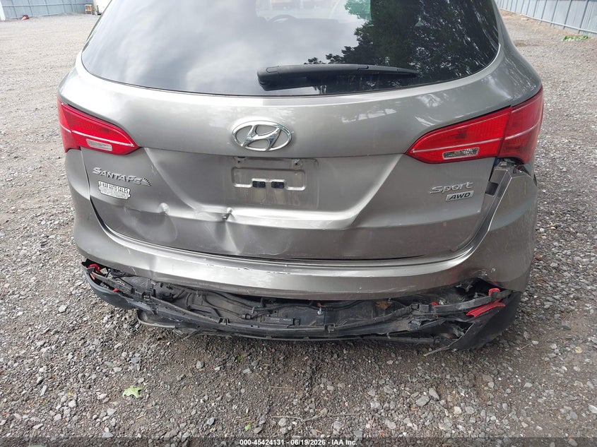 2014 Hyundai Santa fe VIN 5XYZUDLB8EG220200 IAAI salvage auction — REAR END, Salvage (New Jersey), sold $25 on 2026-07-29 (photo 6)