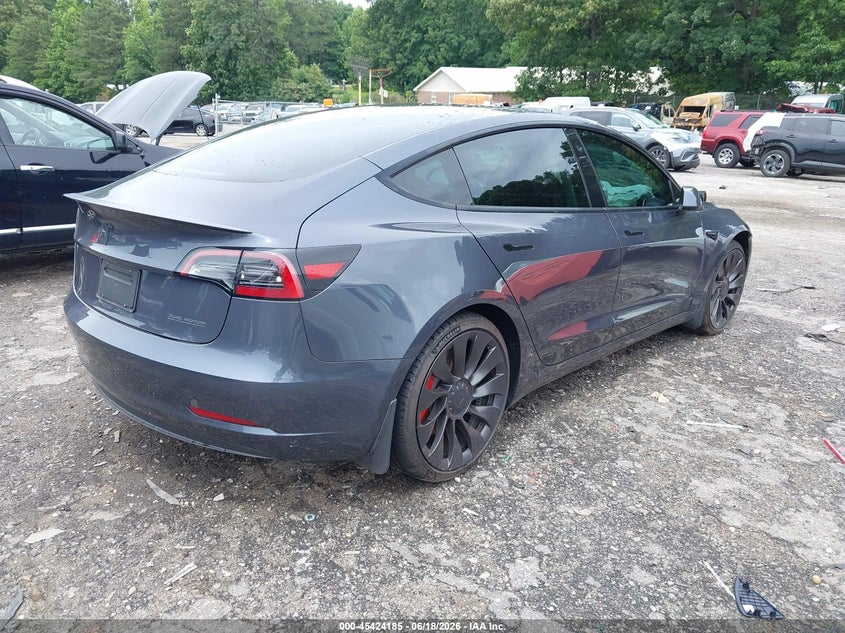 2023 Tesla Model 3 VIN 5YJ3E1EC7PF549620 IAAI salvage auction — FRONT END, Salvage (Georgia), sold $12,600 on 2026-09-07 (photo 4)