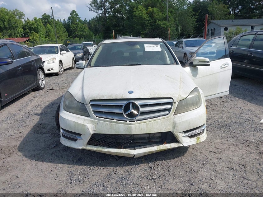 2013 Mercedes-benz C-klasse VIN WDDGF4HB5DR289569 IAAI salvage auction — FRONT END, Nrc Lienholder Repossession Paperwork (South Carolina), sold $500 on 2026-07-14 (photo 6)