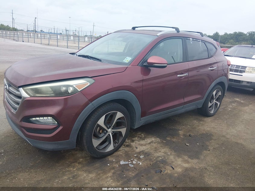 2016 Hyundai Tucson VIN KM8J33A20GU038422 IAAI salvage auction — NORMAL WEAR, Clear (Louisiana), sold $2,900 on 2026-07-20 (photo 2)