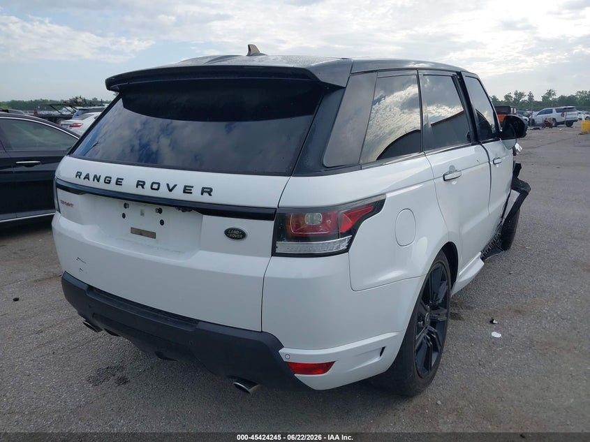 2016 Land rover Range rover sport VIN SALWS2VF0GA548283 IAAI salvage auction — RIGHT FRONT, Salvage Title, sold $4,000 on 2026-08-02 (photo 4)