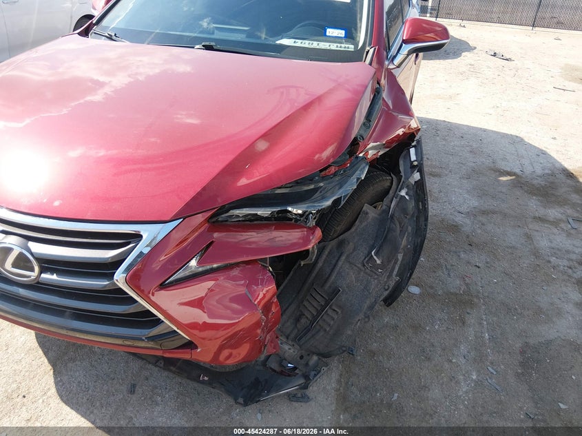 2017 Lexus Nx VIN JTJYARBZ4H2078584 IAAI salvage auction — FRONT END, Salvage Title, sold $7,600 on 2026-08-02 (photo 6)