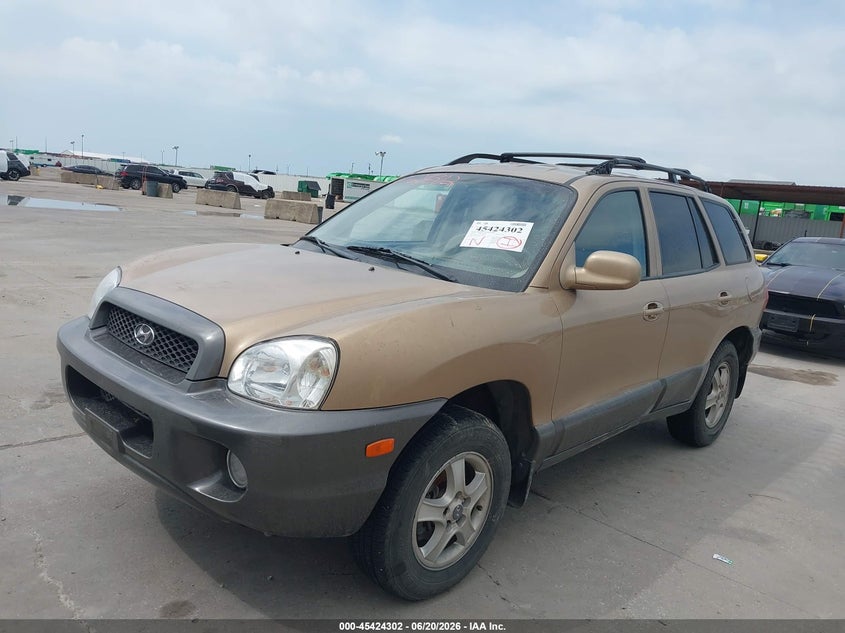 2002 Hyundai Santa fe VIN KM8SC13D22U200356 IAAI salvage auction — WATER/FLOOD, Non-Repairable (Texas), sold $400 on 2026-07-15 (photo 2)