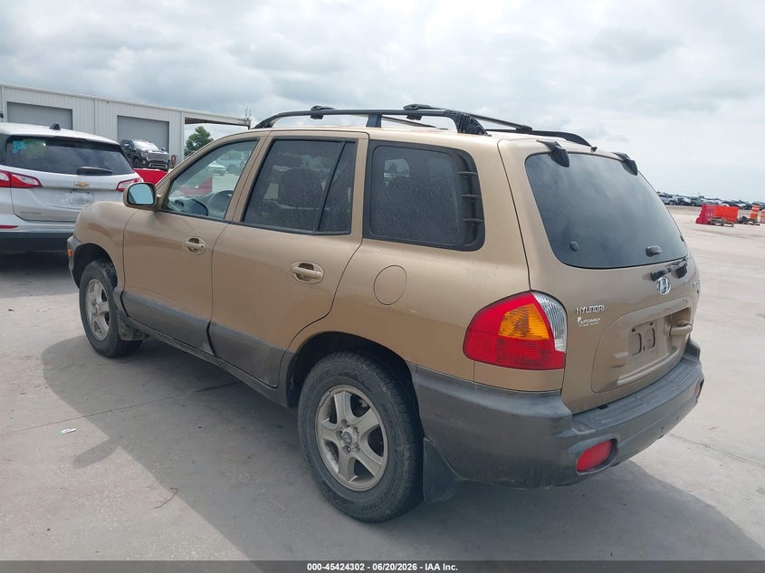 2002 Hyundai Santa fe VIN KM8SC13D22U200356 IAAI salvage auction — WATER/FLOOD, Non-Repairable (Texas), sold $400 on 2026-07-15 (photo 3)