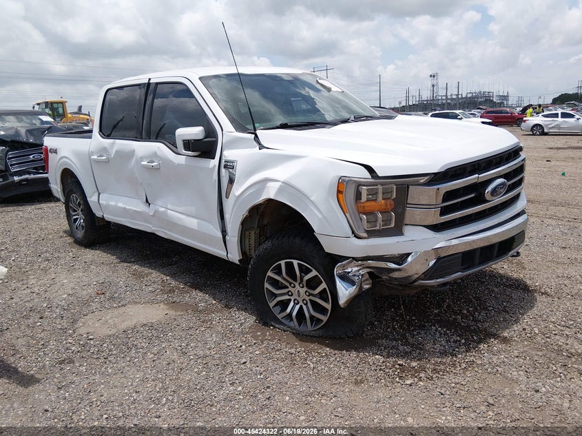 2022 Ford F-150 VIN 1FTFW1E87NFB22274 IAAI salvage auction — RIGHT FRONT, Wait Title, sold $11,000 on 2026-09-30 (photo 1)