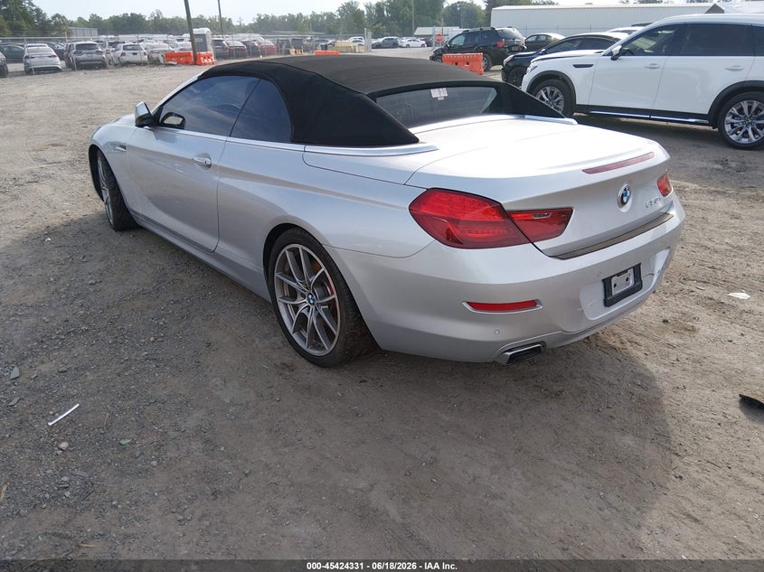2012 BMW 6 series VIN WBALZ3C5XCDL73181 IAAI salvage auction — ENGINE DAMAGE, Clear (Virginia), sold $1,900 on 2026-07-17 (photo 3)