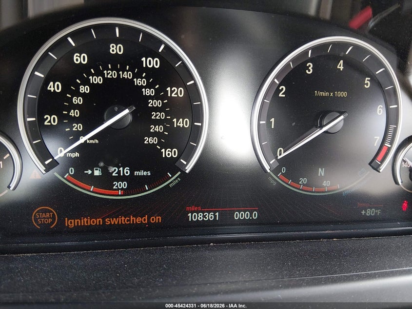 2012 BMW 6 series VIN WBALZ3C5XCDL73181 IAAI salvage auction — ENGINE DAMAGE, Clear (Virginia), sold $1,900 on 2026-07-17 (photo 7)