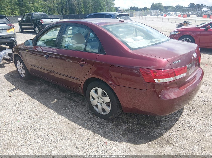 2008 Hyundai Sonata VIN 5NPET46C28H354591 IAAI salvage auction — SIDE, Salvage (South Carolina), sold $225 on 2026-07-22 (photo 3)